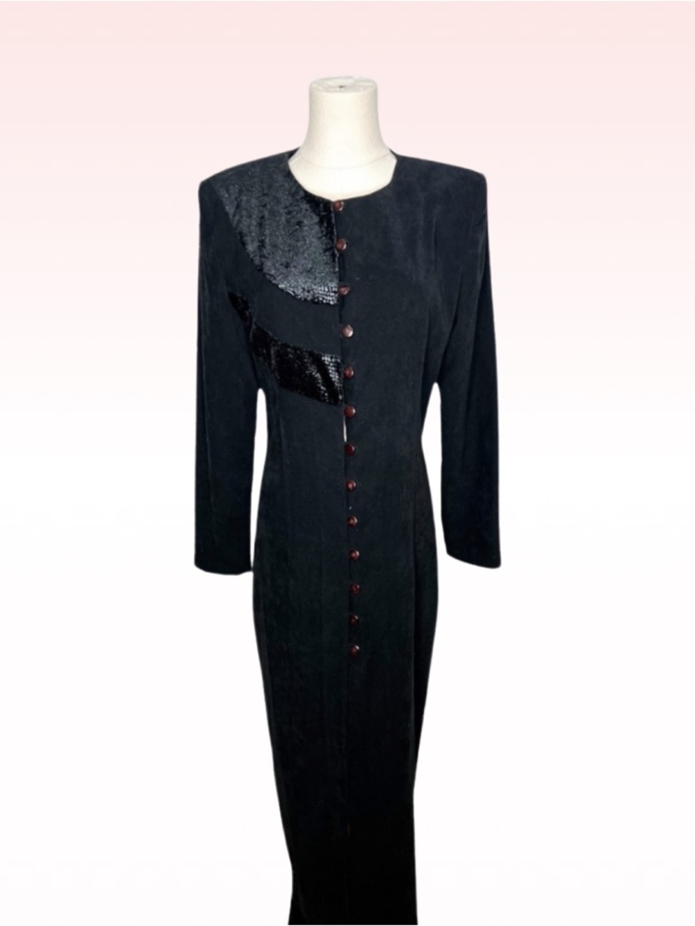 DESIGN TODAY Vintage Black Floor length Long Coat
